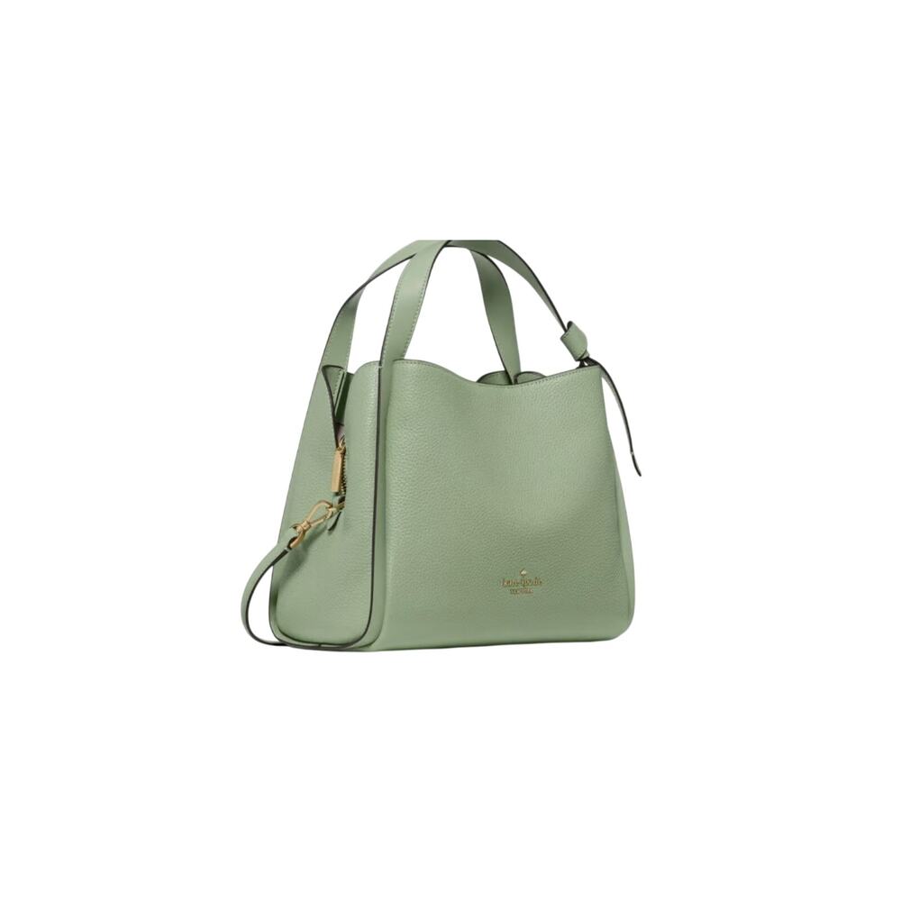 NWOT Kate Spade Knott Medium Pebbled Leather Crossbody Tote - Balsam Green